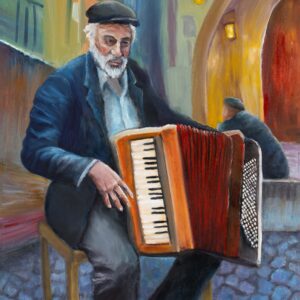 the accordion man print
